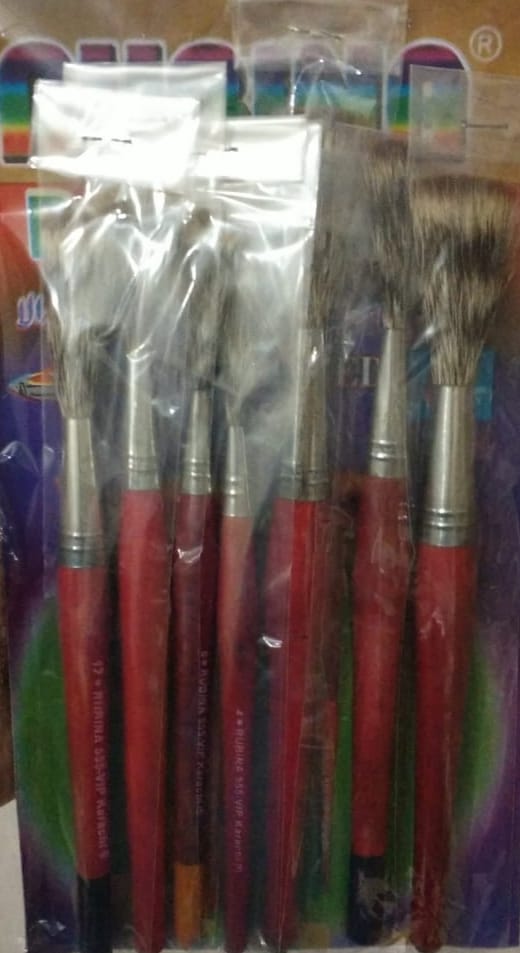 Rubina Round Parkaza Set (Round)(07 Brushes Set)