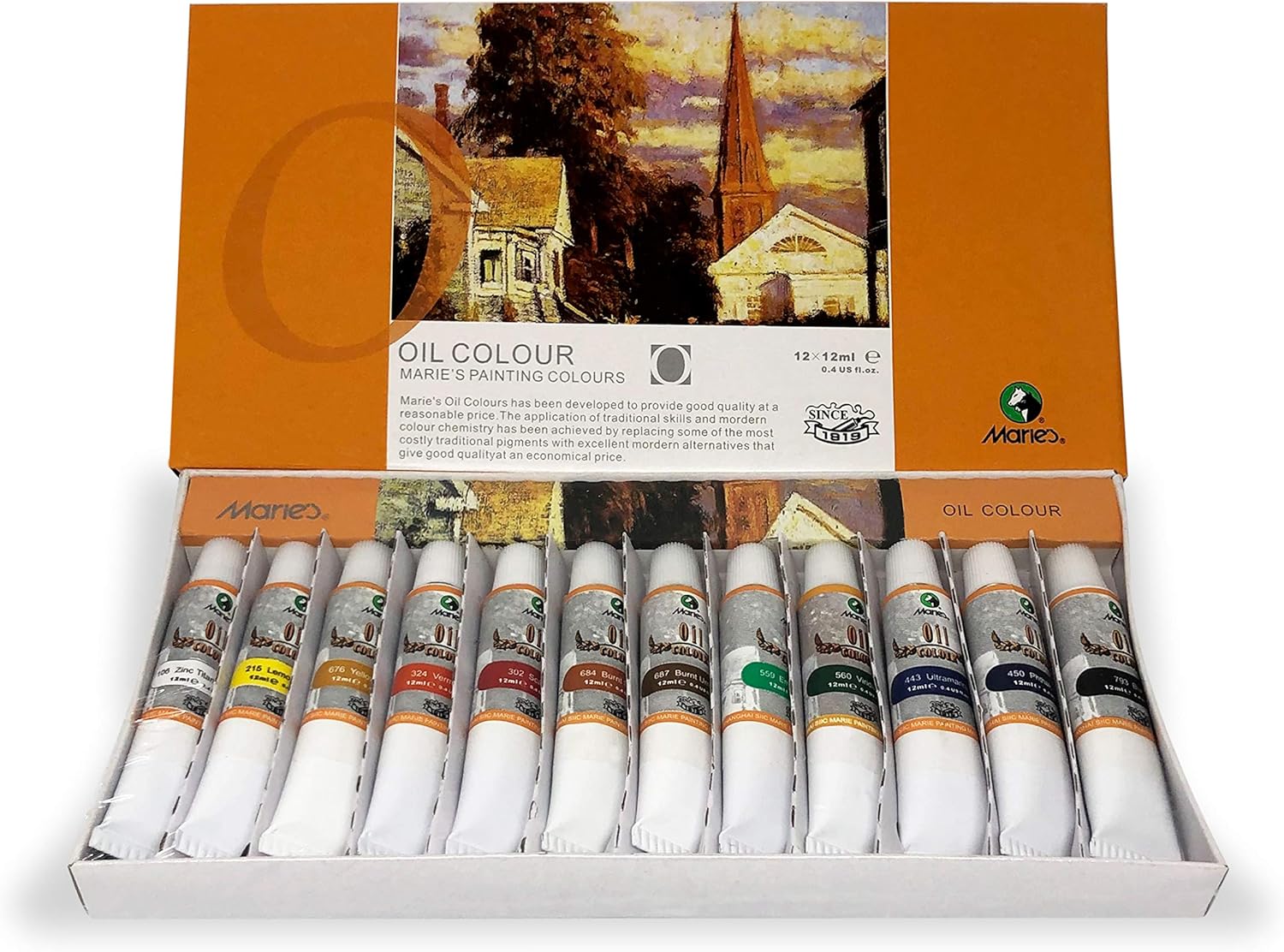 Marie’s Oil Colour Paints Set 12 Pieces