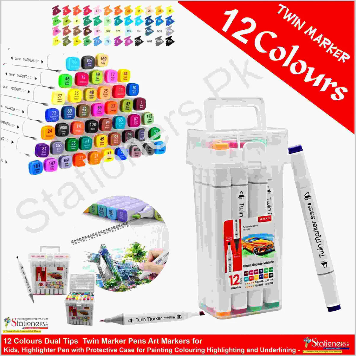 Twin Marker Chisel 7mm, Round 1 mm