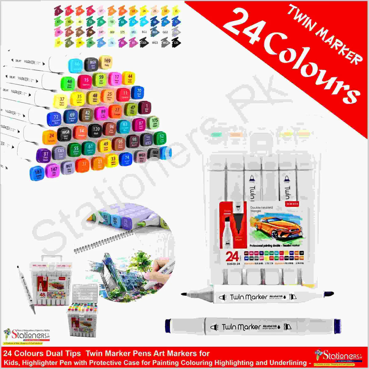 Twin Marker Chisel 7mm, Round 1 mm