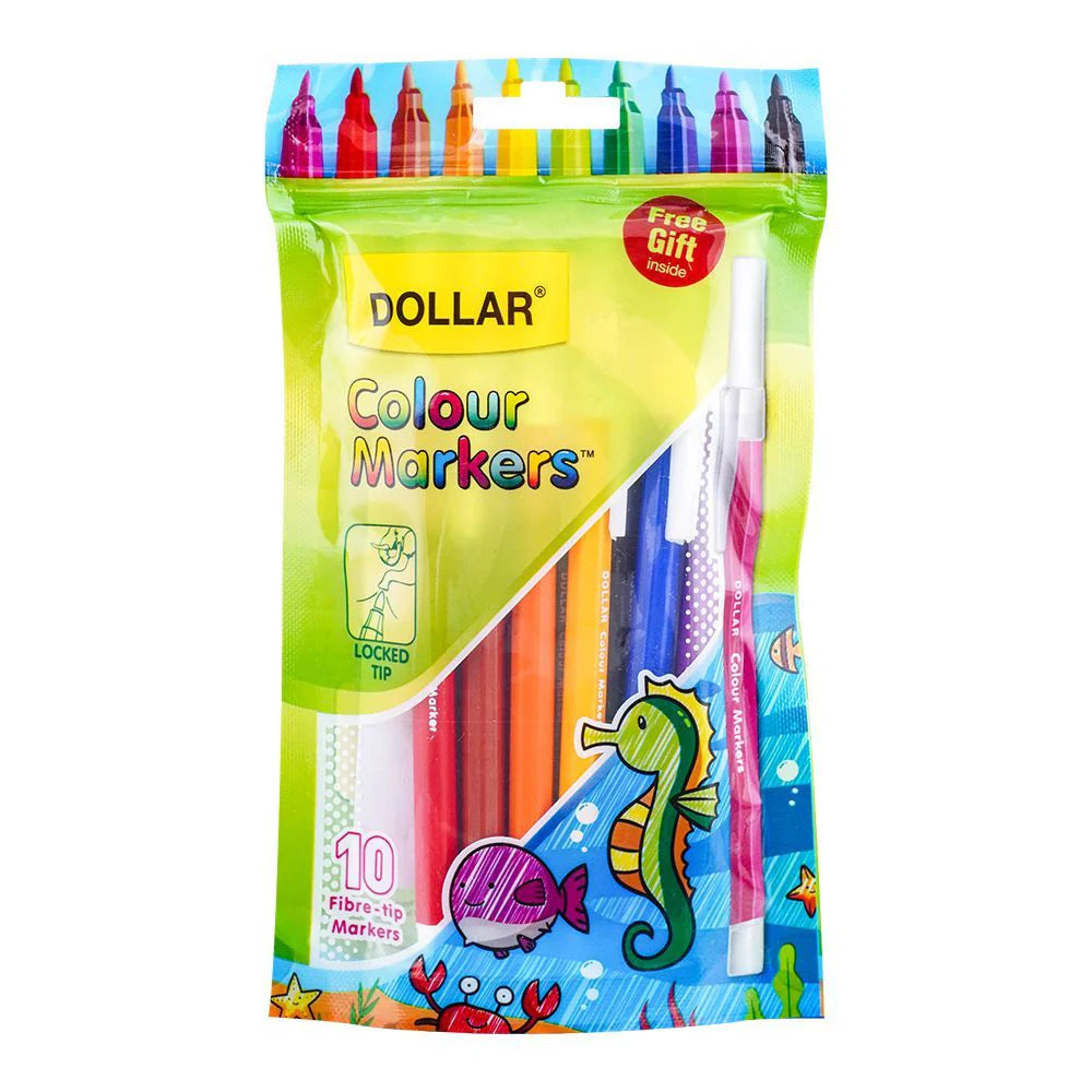 Dollar Colour Markers Pack of 10