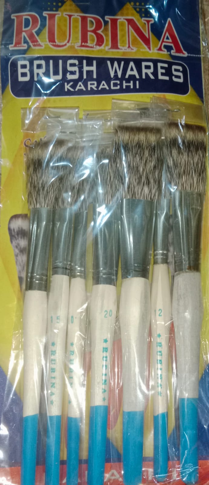 Rubina Flat Parkaza Set (Flat)(05 Brushes Set)